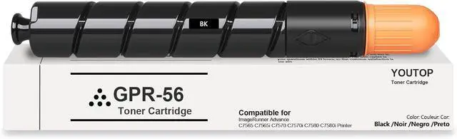 Main image of Ennovor GPR56 GPR-56 Black Toner Cartridge (0098C003A) High Yield Compatible for Canon ImageRunner Advance C7565 C7565i C7570 C7570i C7580 C7580i Printer(1-Pack)