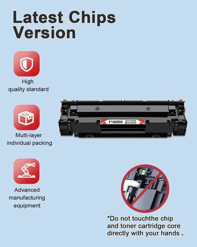 Alt view image 4 of 7 - Ennovor F166500 Black High-Yield Toner Cartridge 2-Pack Replacement for Canon F166500 Toner Cartridge for F166500 Printer