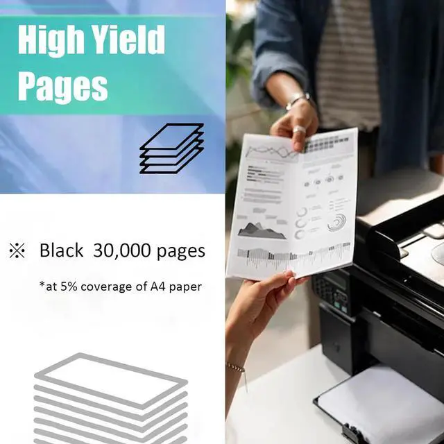Alt view image 3 of 7 - Ennovor 006R01184 Toner Cartridge Replacement for Xerox 006R01184 Black Toner Cartridges for Xerox CopyCentre C123 C128 C133 Printer , 1 Pack(30,000 Pages)