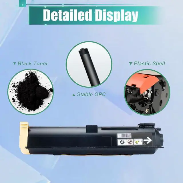 Alt view image 4 of 7 - Ennovor 006R01184 Toner Cartridge Replacement for Xerox 006R01184 Black Toner Cartridges for Xerox CopyCentre C123 C128 C133 Printer , 1 Pack(30,000 Pages)