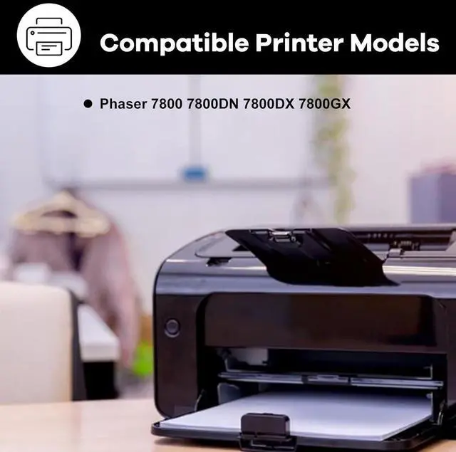 Alt view image 3 of 6 - Ennovor 7800 Drum Unit Compatible for Xerox 106R01582 Imaging Unit (NO Toner) for Xerox Phaser 7800 7800DN 7800DX 7800GX Printer, 1 Pack