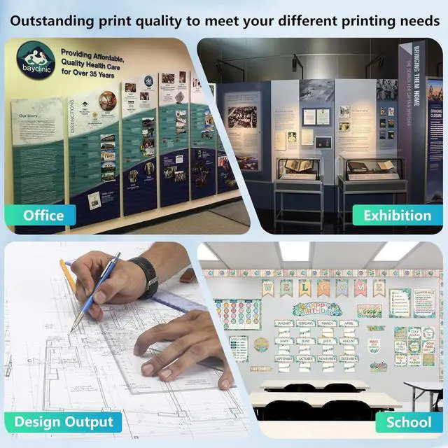 Alt view image 6 of 6 - PFI-120 Ink Compatible for imagePROGRAF TM-305 TM-300 TM-200 TM-205 Printer, Replacement PFI120MBK PFI120BK PFI120C PFI120M PFI120Y (130-ml Pigment Ink, 5 Pack)