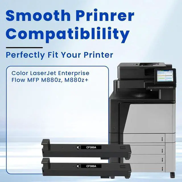 Alt view image 2 of 7 - Ennovor 827A CF300A Black High Yield Toner Cartridge Replacement for HP 827A Toner Cartridge Compatible for HP Color Enterprise Flow MFP M880, M880z, M880z+ Printers (2 Pack, 29,500 Pages)