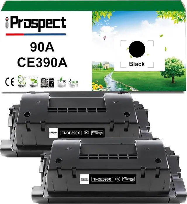 Main image of Ennovor 90A CE390A Compatible Toner Cartridge Replacement for HP 90A 90X CE390X High Yield HP90A HP90X Toner Cartridge for HP Laserjet Enterprise 600 M601 M602 M603 M4555 Printers (Black, 2-Pack)