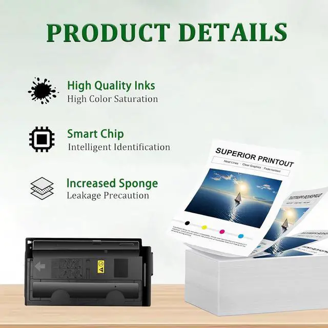 Alt view image 4 of 7 - Ennovor TK7109 Toner Cartridge Replaces for Kyocera TK7109 TK-7109 TK-7109K Black Toner Cartridges with Chip Use for Kyocera TASKalfa 3010i CS-3010i Printers, 1 Pack