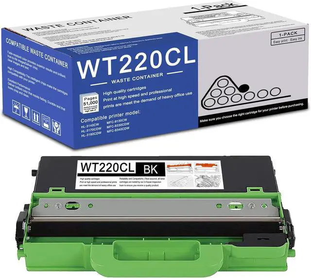 Main image of Ennovor 1 Pack WT220CL Black Waste Container High Yield Compatible WT220CL Replacement for Brother HL-3140CW HL-3170CDW HL-3180CDW MFC-9130CW MFC-9330CDW MFC-9340CDW Printer