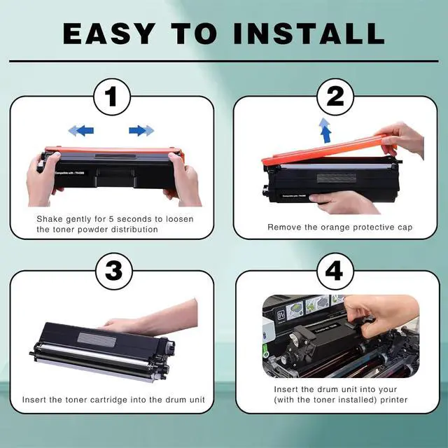 Alt view image 7 of 7 - Ennovor Compatible for HP 145A W1450A High Yield Toner Cartridge Replacement with Chip for HP Laserjet Pro 3003dw 3003dn Printer Ink Clear Printing