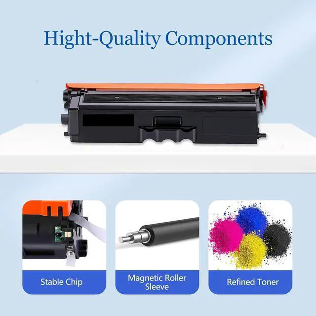 Alt view image 4 of 7 - Ennovor TN436 Toner Cartridge Set 4 Pack Replacement for Brother TN436BK TN436C TN436Y TN436M 4-Color Super High Yield Toner Cartridge Set for MFC-L8900CDW Toner Cartridges