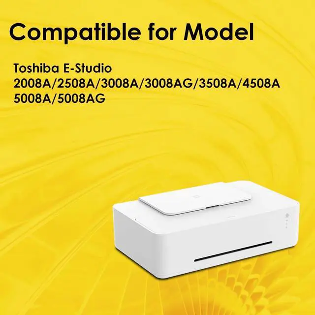 Alt view image 2 of 5 - Ennovor Remanufactured T-3008U Black Toner Cartridge Works for E-Studio 2008A 2508A 3008A 3008AG 3508A 4508A 5008A 5008AG Printers (1-Pack)