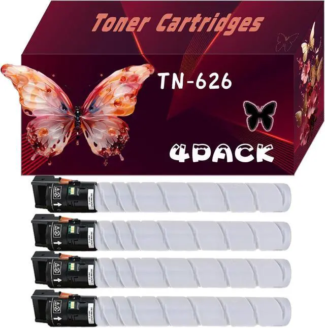 Main image of Ennovor TN-626 Toner Cartridges Compatible for Konica Minolta bizhub C450i C451i C550i C551i C650i C651i Printers, Print Up to 28000 Pages, Bright Colors (4 Pack Black)