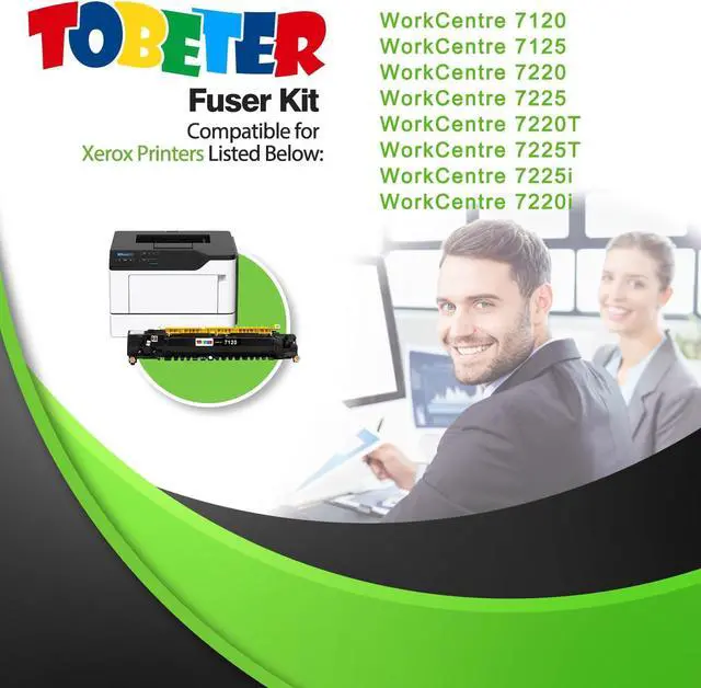 Alt view image 2 of 7 - Ennovor ToBeter Remanufactured 008R13087 Fuser Unit for Xerox WorkCentre 7120 7125 Compatible for WorkCentre 7120 7125 7225 7220 7220T 7225T 7220i 7225i Printers, 150K Yield