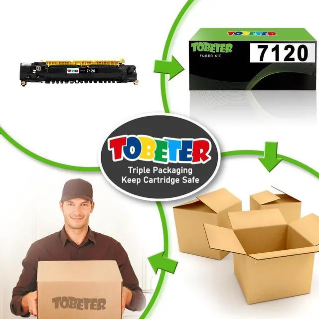Alt view image 6 of 7 - Ennovor ToBeter Remanufactured 008R13087 Fuser Unit for Xerox WorkCentre 7120 7125 Compatible for WorkCentre 7120 7125 7225 7220 7220T 7225T 7220i 7225i Printers, 150K Yield