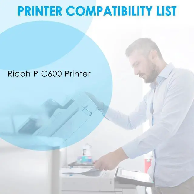 Alt view image 2 of 7 - Ennovor LeciRoba P C600 Toner Cartridge Replacement for Ricoh P C600 408310 408311 408312 408313 Toner Cartridge for Ricoh P C600 Printer (4-Pack, B/C/M/Y)