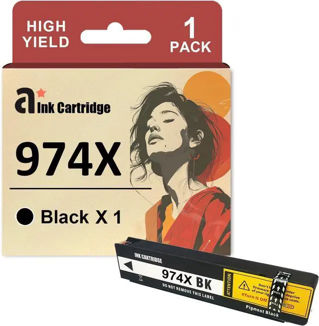 Main image of Ennovor 974X Ink Cartridges Replacement for HP 974X 974 Ink Cartridges Compatible for HP Pagewide X352dw X377dw X452dw X477dw X577dw X552dw Managed P55250dw Printers, 1 Black