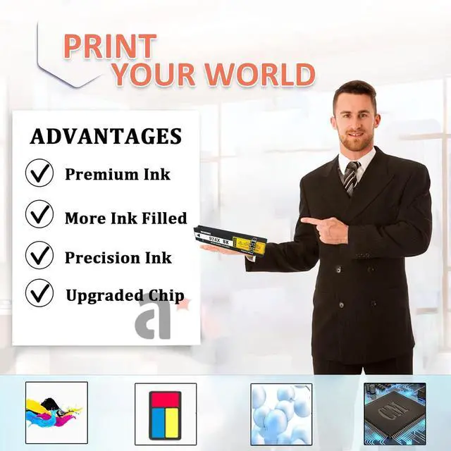 Alt view image 4 of 7 - Ennovor 974X Ink Cartridges Replacement for HP 974X 974 Ink Cartridges Compatible for HP Pagewide X352dw X377dw X452dw X477dw X577dw X552dw Managed P55250dw Printers, 1 Black