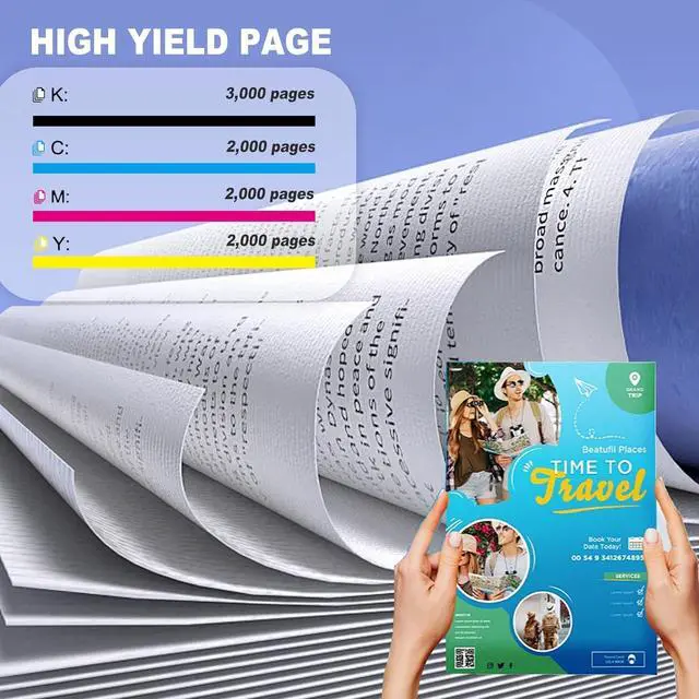 Alt view image 3 of 6 - Ennovor 4 Pack TN221 BK/C/M/Y Toner Cartridge (with chip) Ink High Yield Replacement for Brother HL-3140CW 3150CDN 3170CDW 3180CDW MFC-9130CW 9140CDN 9330CDW 9340CDW DCP-9015CDW 9020CDN 4PK