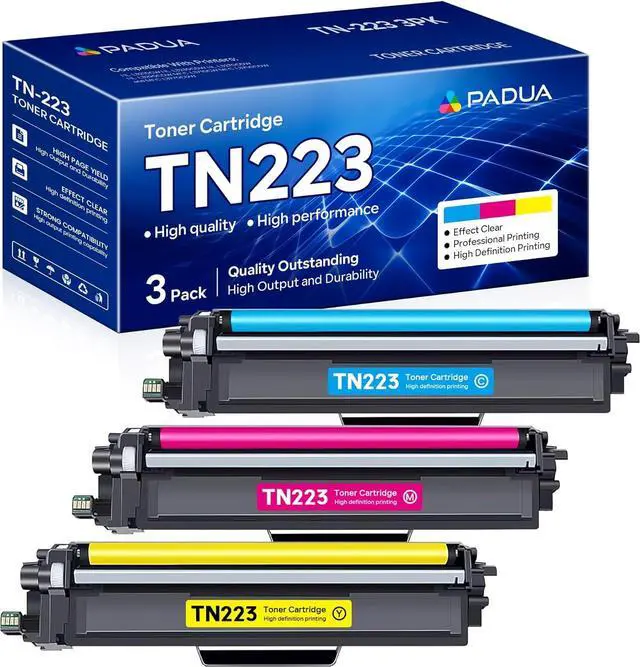 Main image of Ennovor TN223 TN-223 C/M/Y Toner Cartridge 3-Pack Compatible TN223C TN223M TN223Y Toner Replacement for Brother TN223 HL-L3210CW HL-L3270CDW HL-L3290CDW MFC-L3710CW MFC-L3750CDW MFC-L3770CDW Printer