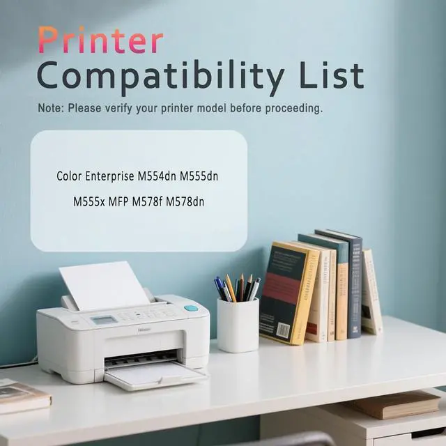 Alt view image 2 of 7 - Ennovor W212A W2121A Replacement Toner Cartridges Compatible for HP Toner Cartridges Use with Color Enterprise M554dn M555dn M555x MFP M578f M578dn Printer 1set