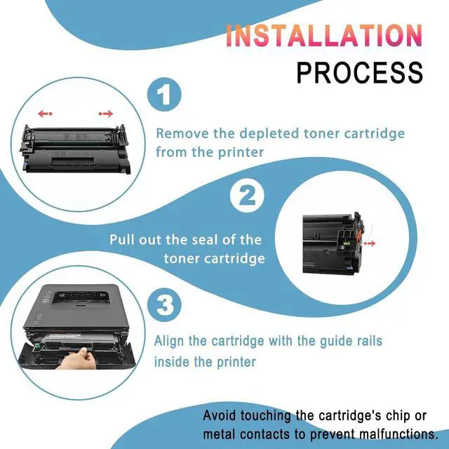 Alt view image 6 of 7 - Ennovor W212A W2121A Replacement Toner Cartridges Compatible for HP Toner Cartridges Use with Color Enterprise M554dn M555dn M555x MFP M578f M578dn Printer 1set