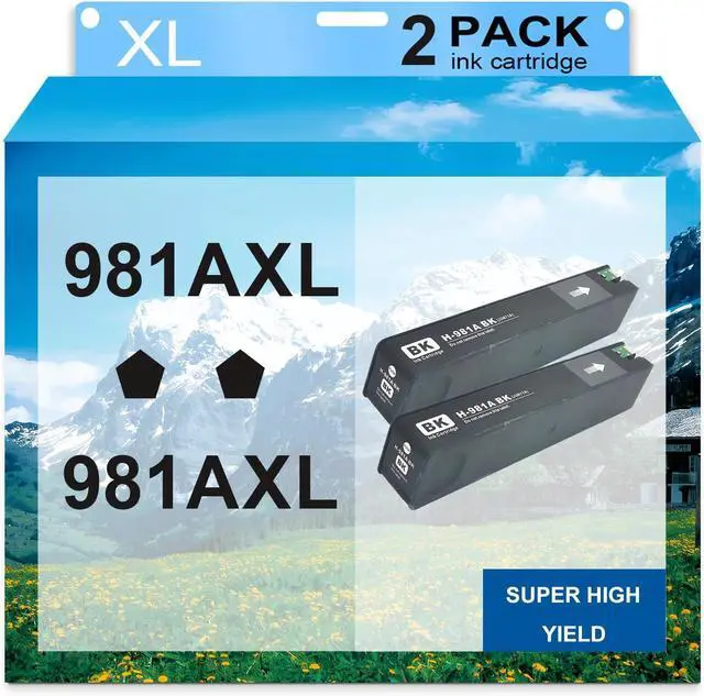 Main image of Ennovor 981A XXL Cartridge Compatible Replacement for HP 981A XXL for HP OfficeJet Pro 556xh 556dn 586dn 586f Ink Cartridges11000 Pages of high Print Volume,Black*2