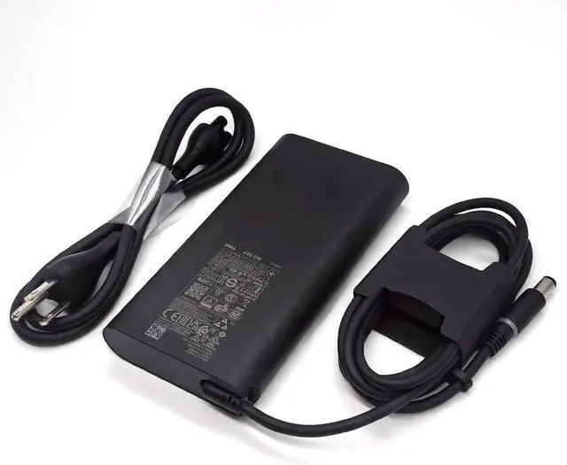 Main image of Dell Laptop Charger 240W Watt Barrel 7.4mm tip GAN AC Power Adapter,Alienware M15 R7 X16 X17 R2 X15 R2 M17 R5 Charger, Black, LA240PM200