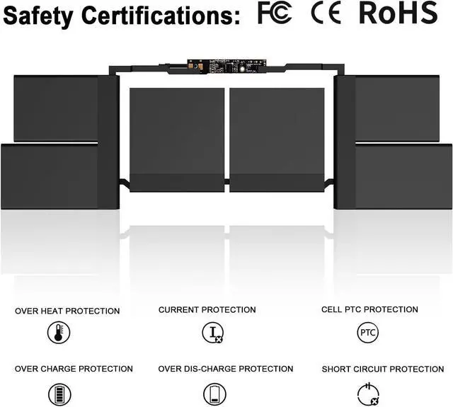 Alt view image 4 of 6 - A2113 Laptop Battery Replacement for Apple MacBook Pro Retina 16'' A2141 2019 Year Version EMC 3347 BTO/CTO MVVJ2xx/A MVVK2xx/A MVVL2xx/A MVVM2xx/A