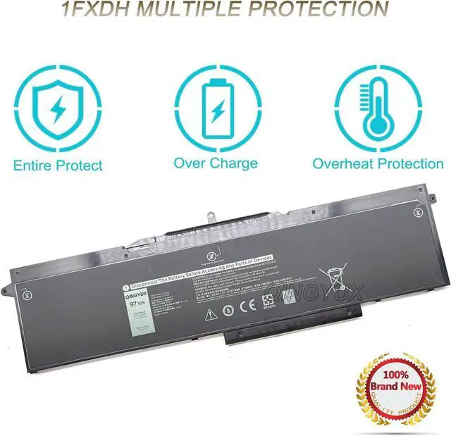 Alt view image 3 of 7 - 1FXDH 1WJTO 01WJT0 1WJT0 0D191G D191G CN-0D191G IFXDH Laptop Battery Compatible with Dell Precision 3541 3551 Latitude 15 5501 5511 E5501 E5511 Series Notebook