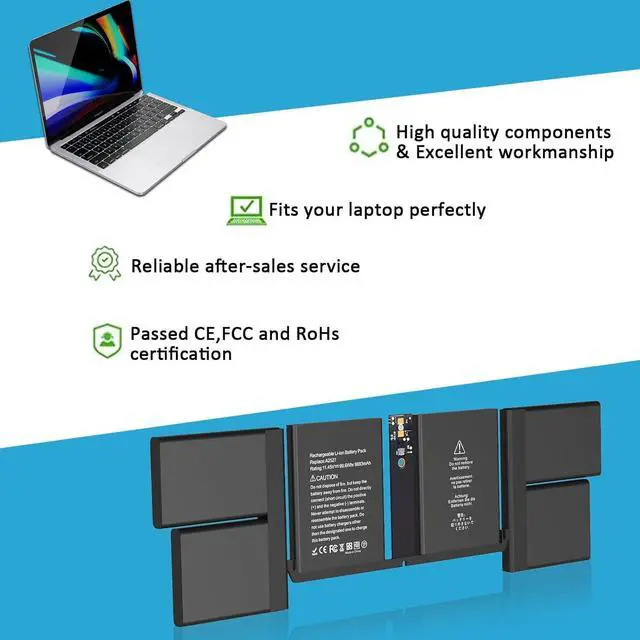 Alt view image 4 of 7 - BND A2527 Laptop Battery for Apple MacBook Pro 16" (Late 2021) A2485 EMC3651 MK1E3LL/A MK183LL/A MK1F3LL/A MK193LL/A MK1H3LL/A MK1A3LL/A with Tools