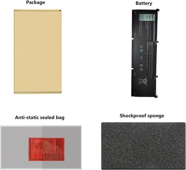 Alt view image 7 of 7 - 69KF2 8FCTC 08FCTC 70N2F 070N2F M59JH 0M59JH 0P8P1P 0DVG8M Laptop Battery Compatible with Dell Alienware M15 R3 M15 R4 M15 R5 M15 R6 M15 R7 XPS 15 9500 Series Notebook