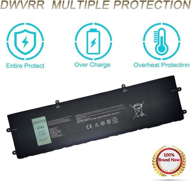 Alt view image 3 of 7 - DWVRR 817GN 0817GN NR6MH 0NR6MH 0017GN Laptop Battery Compatible with DELL Alienware X15 R1 R2 X17 R1 R2 Inspiron 16 7620 2-in-1 Alienware X15 R1 NAWX15R101 X17 RTX 3080 P48E Series Notebook