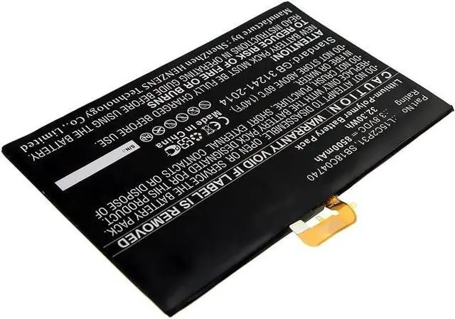 Alt view image 3 of 3 - Synergy Digital Tablet Battery, Compatible with Lenovo Yoga Book YB1-X91L(ZA16) Tablet, (Li-Pol, 3.8V, 8500mAh) Ultra High Capacity, Replacement for Lenovo L15C2P31 Battery