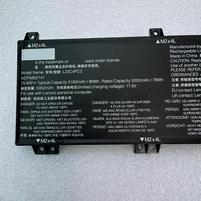 Alt view image 2 of 3 - New L22D4PC2 L22B4PC2 L22C4PC2 SB11K38742 5B11K38744 Laptop Battery Compatible with Lenovo Legion Slim 5 16APH8 Legion Slim 5 16IRH8 LOQ 16APH8 LOQ 16IRH8 Series Notebook