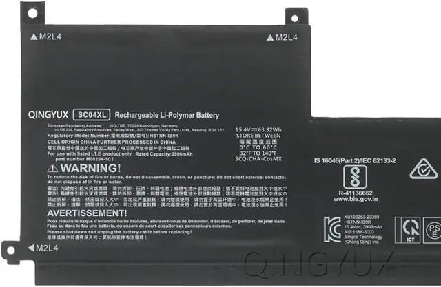 Alt view image 2 of 5 - New SC04XL HSTNN-IB9R Laptop Battery Compatible with HP Envy 14-EB 14-EB0376NG 14-EB0010NR 14-EB0775NG 14-EB0010CA 14-EB0008NP Series Notebook