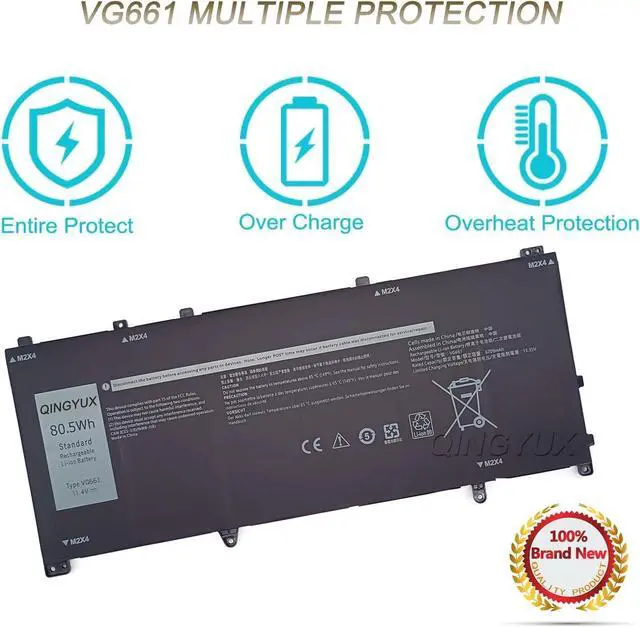 Alt view image 3 of 7 - New VG661 GD3C9 0GD3C9 V4N84 0V4N84 31CP5/46/95-2 Laptop Battery Compatible with DELL Alienware X14 R1 Alienware X14 R2 Series Notebook