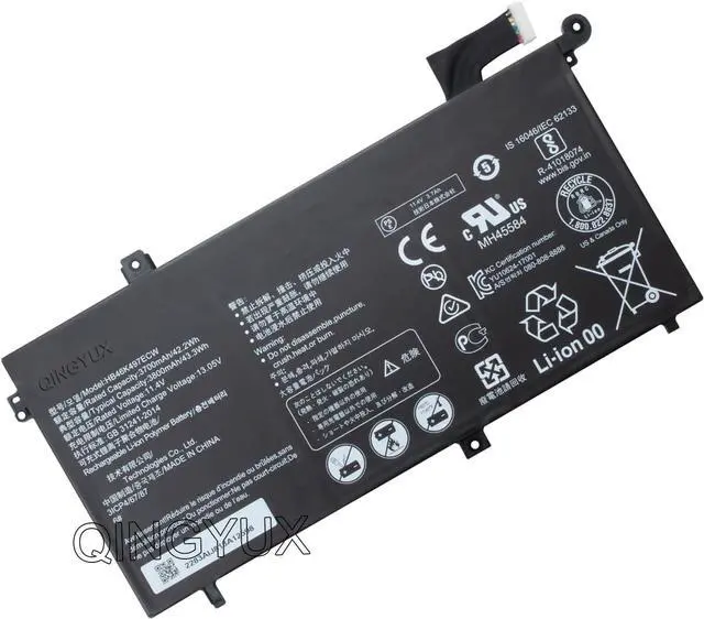 Main image of New HB46K497ECW Laptop Battery Compatible with Huawei MateBook D 53010BAJ Matebook D I5 128G Matebook D I5 1TB Matebook D I5 8G MRC-W50 MRC-W60 MRC-W70 PI-W19 Series Notebook