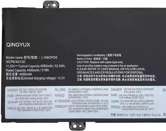 Alt view image 2 of 5 - L19M3PD6 L19L3PD6 L19C3PD6 L19D3PD6 Laptop Battery Compatible with Lenovo ideapad Flex 5-14IIL05 5-14ITL05 5-14ARE05 5-14ALC05 5-15IIL05 5-15ALC05 81X1 81X2 81X3 82HU 82HT 82HV Series