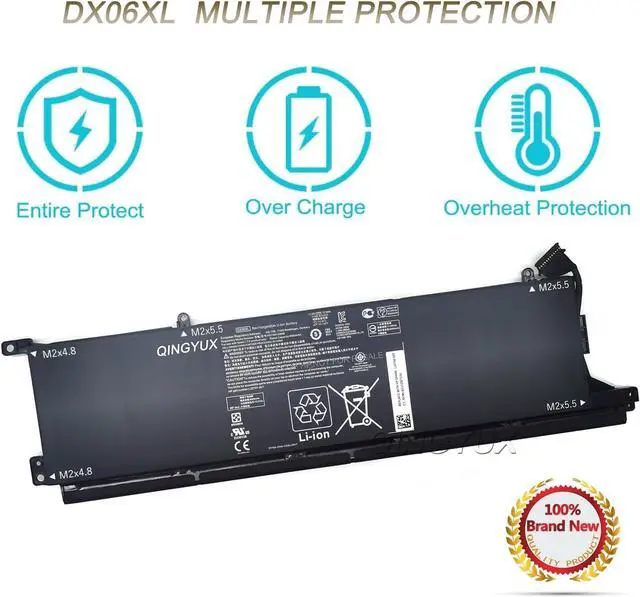 Alt view image 3 of 7 - DX06XL HSTNN-DB9B L32749-005 L32701-2C1 Laptop Battery Compatible with HP Omen X 2S 15-DG0001NC 15-DG0003NC 15-DG0075CL 15-DG0018TX 15-DG0019TX 15-DG0020TX Series Laptop