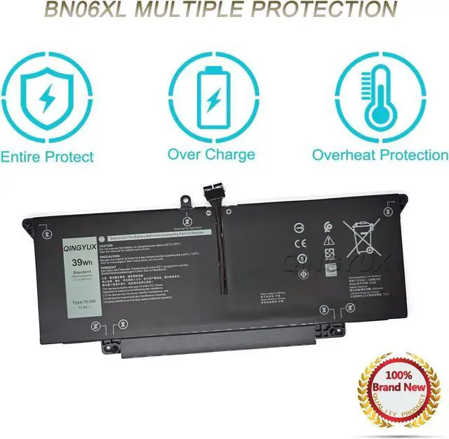 Alt view image 3 of 7 - New 35J09 Y7HR3 JHT2H HRGYV 4V5X2 XMV7T WY9MP 009YYF Laptop Battery Compatible with DELL Latitude 7310 7410 P34S P34S001 Series Notebook
