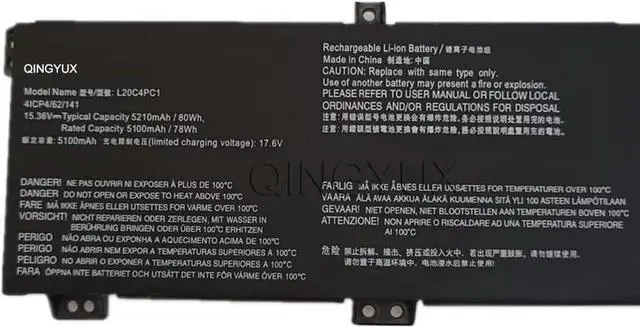 Alt view image 2 of 4 - L20C4PC1 L20M4PC1 L20D4PC1 Laptop Battery Compatible with Lenovo Legion 5 Pro-16ACH6 16ACH6H 16ITH6 16ITH6H Legion 5-15ITH6 15ITH6H 15ACH6 15ACH6A 15ACH6H Series Notebook