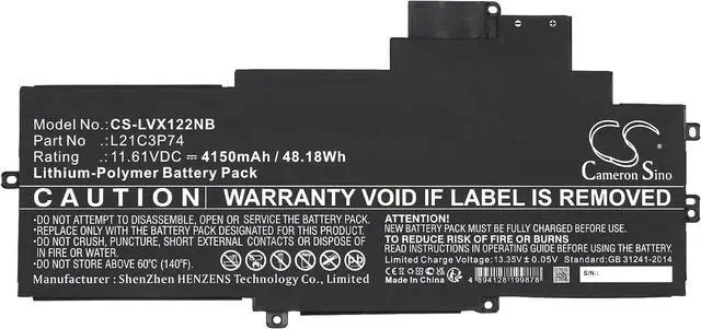 Alt view image 3 of 4 - Battery for ThinkPad X1 Nano Gen 2 21E9002, ThinkPad X1 Nano Gen 2 21E9002 PN: 5B11F28680, 5B11F28682, L21C3P74, L21M3P74, SB11B44632, SB11F28677, SB11F28679 4150mAh / 48.18Wh