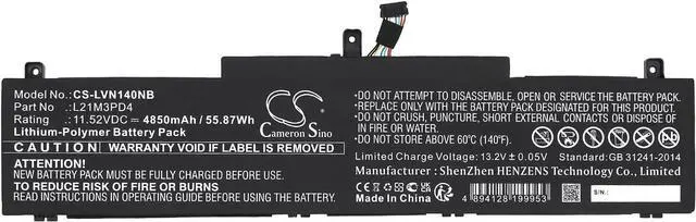 Alt view image 2 of 4 - Cameron Sino New 4850mAh Replacement Battery for ThinkPad Neo 14