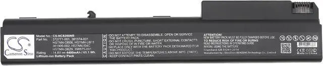 Alt view image 5 of 5 - Cameron Sino CS New Replacement Battery for Business Notebook 6720t, Business Notebook nx9420 (4400mAh) 360318-001, 360318-002, 360318-003, 361909-001, 361909-002, 372771-001, 381374-001, 395793-001