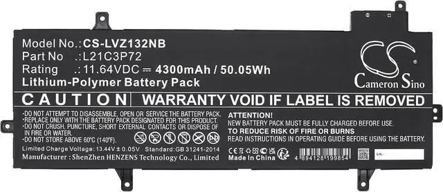 Alt view image 3 of 4 - HongQJY New Replacement Battery for ThinkPad Z13 21D2000AAU, ThinkPad Z13 Gen 1 21D3002GSP (4300mAh) 5B10W51881, L21B3P71, SB10W51984