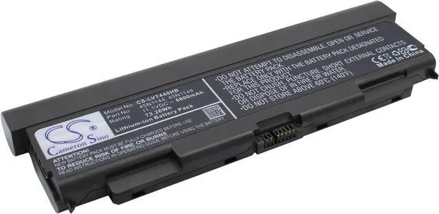 Alt view image 2 of 5 - HongQJY New Replacement Battery for 20AT0019CD, ThinkPad L440, ThinkPad W540 20BH001NUS, ThinkPad W541 20EF000Q (6600mAh) 0A36302, 45N1144, 45N1769, 45N1779