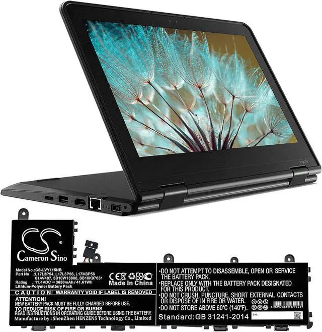 Alt view image 5 of 5 - AQQXING New Rechargeable Battery for ThinkPad Yoga 11e 5th Gen, TP 11e 5th Gen 20LN0005AU, TP 11e 5th Gen 20LN0006AU, Yoga 11E 5th (3650mAh) 01AV486, 01AV487, 5B10W13886, 5B10W13891, L17L3P54