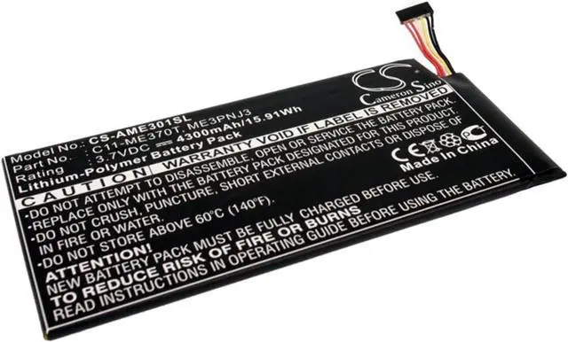 Main image of VINTRONS 4300mAh Replacement Battery for ASUS 0B200-00120100M-A1A1A-219-17QE, ME3PNJ3