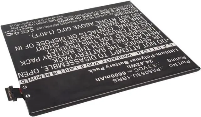 Alt view image 3 of 5 - Synergy Digital Tablet Battery, Compatible with Toshiba Excite 10LE Tablet, (Li-Pol, 3.7V, 6600mAh) Ultra High Capacity, Replacement for Toshiba PA5053U-1BRS Battery