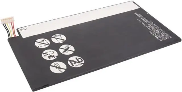 Alt view image 5 of 5 - Synergy Digital Tablet Battery, Compatible with Asus C11-TF500CD Tablet Battery (Li-Pol, 3.7V, 5000mAh)