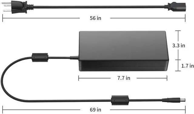 Alt view image 4 of 7 - 240W 20V 12A Laptop Charger AC Adapter Compatible with ASUS ROG Strix Scar 17 G733 G733ZM 15 G533 ROG Strix G17 G15 S15 S17 G713QR ROG Zephyrus M16 GU603Z ZenBook Pro Duo 15 UX582 Power Cord