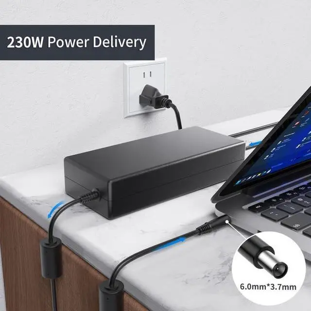 Alt view image 6 of 7 - 240W 20V 12A Laptop Charger AC Adapter Compatible with ASUS ROG Strix Scar 17 G733 G733ZM 15 G533 ROG Strix G17 G15 S15 S17 G713QR ROG Zephyrus M16 GU603Z ZenBook Pro Duo 15 UX582 Power Cord